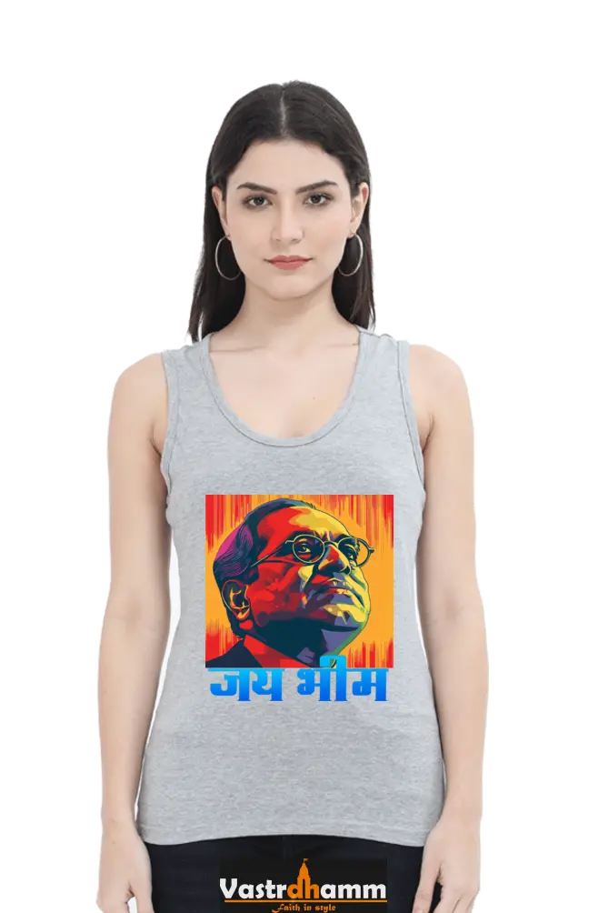 Ambedkar Social Justice Tank Top T-Shirts for Women Vastrdhamm