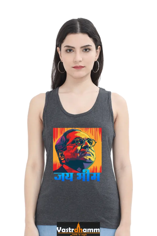 Ambedkar Social Justice Tank Top T-Shirts for Women Vastrdhamm