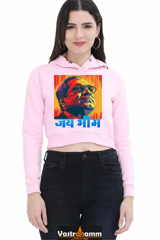 Ambedkar Vision Crop Hoodies for Women Vastrdhamm