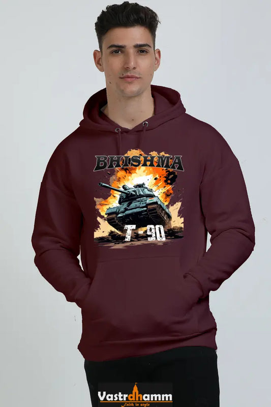 Bhishma T-90 Pride Oversized Hooded Sweatshirt T-Shirts  for Men Vastrdhamm