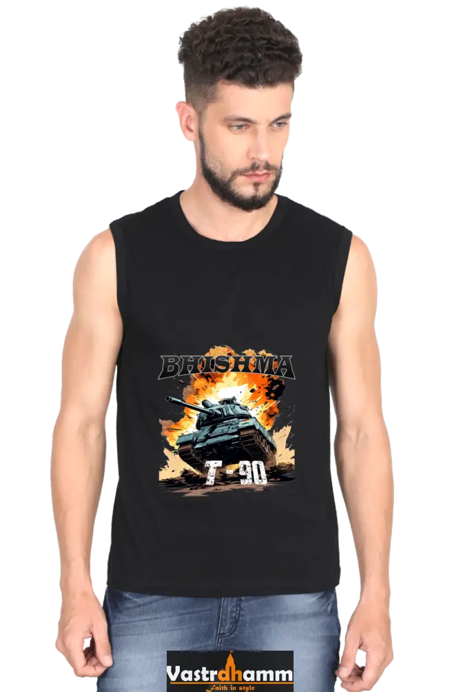 Bhishma T-90 Pride Round Neck Sleeveless T-Shirts  for Men Vastrdhamm