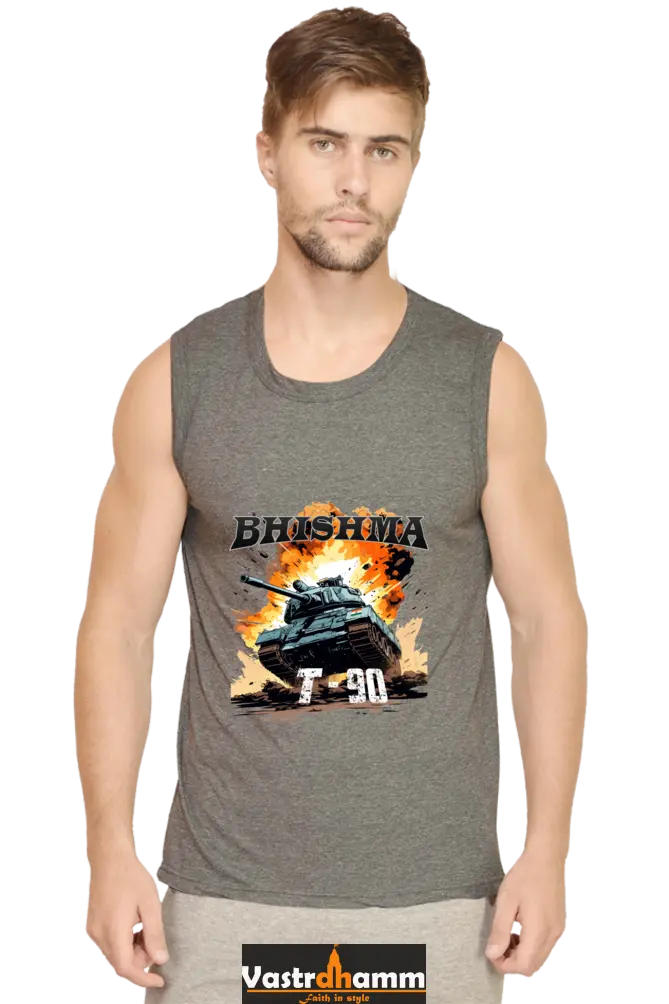 Bhishma T-90 Pride Round Neck Sleeveless T-Shirts  for Men Vastrdhamm