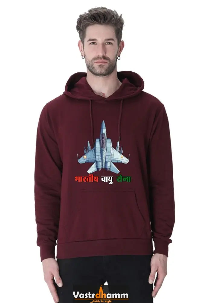 Blue Sky Defenders Indian Air Force. Hoodie Sweatshirt T-Shirts for Men Vastrdhamm