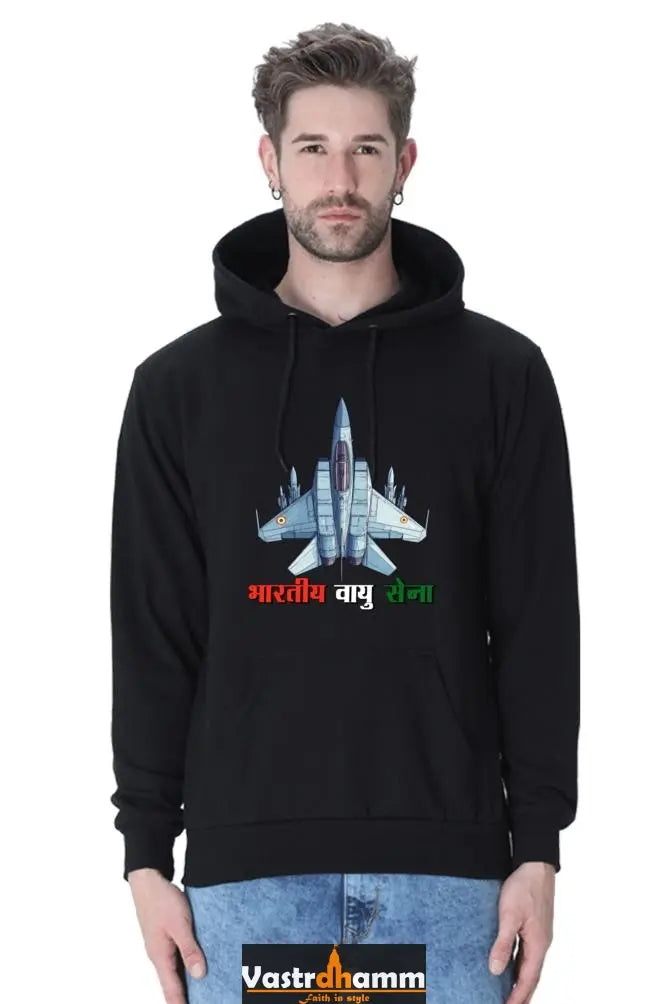 Blue Sky Defenders Indian Air Force. Hoodie Sweatshirt T-Shirts for Men Vastrdhamm