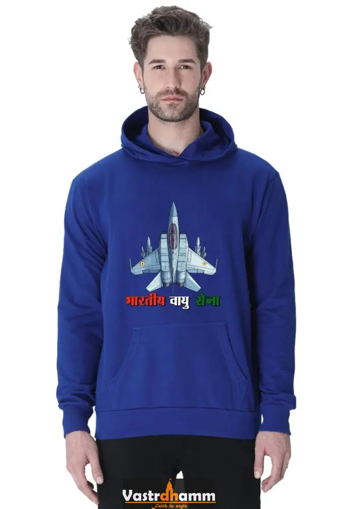 Blue Sky Defenders Indian Air Force. Hoodie Sweatshirt T-Shirts for Men Vastrdhamm