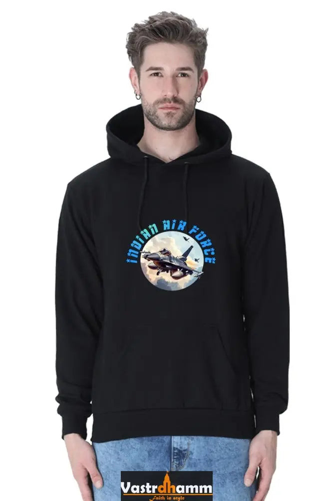 Blue Sky Defenders Indian Air Force. Hoodie Sweatshirt T-Shirts for Men Vastrdhamm