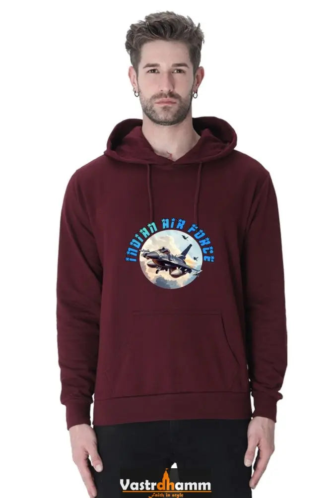 Blue Sky Defenders Indian Air Force. Hoodie Sweatshirt T-Shirts for Men Vastrdhamm