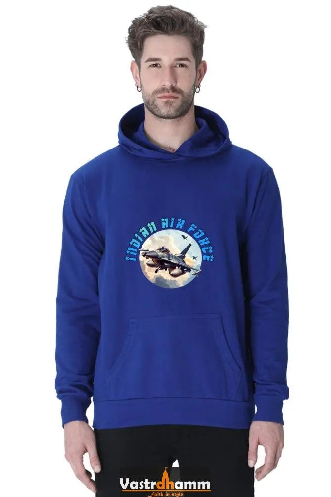 Blue Sky Defenders Indian Air Force. Hoodie Sweatshirt T-Shirts for Men Vastrdhamm