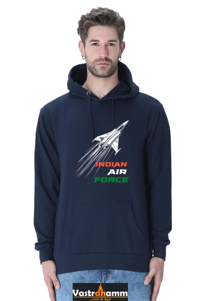 Blue Sky Defenders Indian Air Force. Hoodie Sweatshirt T-Shirts for Men Vastrdhamm