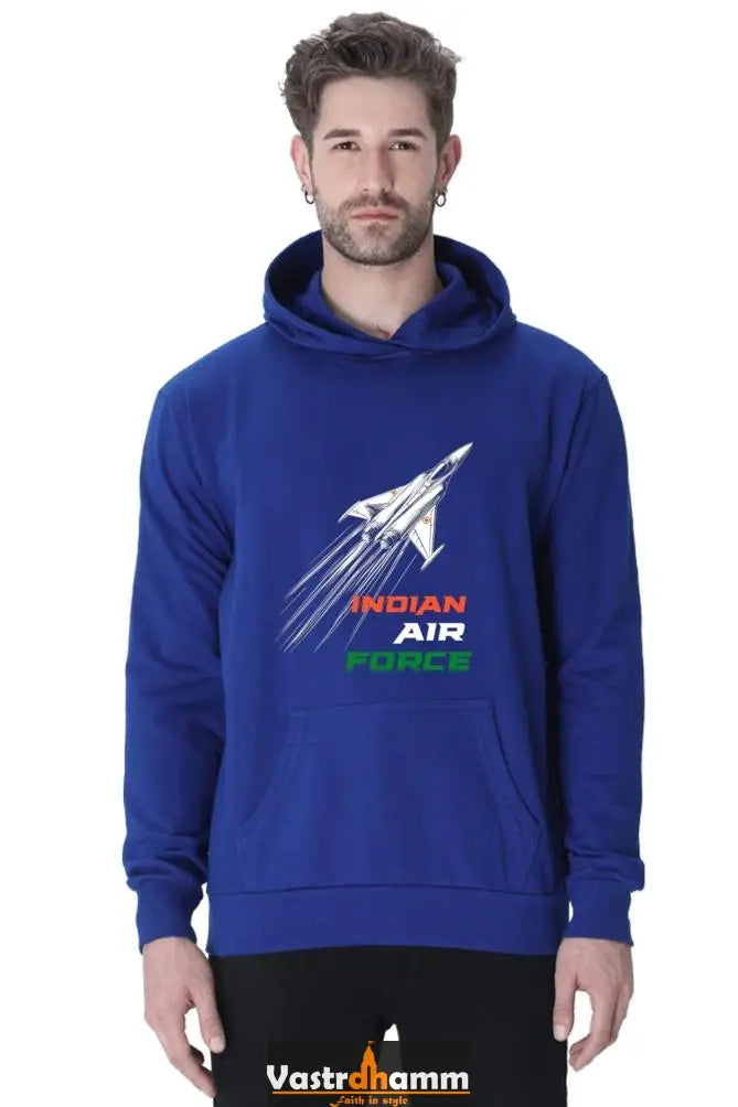 Blue Sky Defenders Indian Air Force. Hoodie Sweatshirt T-Shirts for Men Vastrdhamm