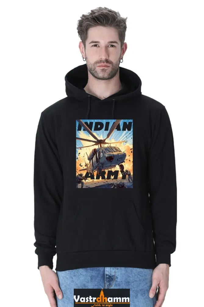 Blue Sky Defenders Indian Air Force. Hoodie Sweatshirt T-Shirts for Men Vastrdhamm