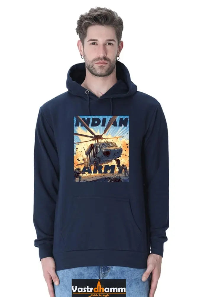 Blue Sky Defenders Indian Air Force. Hoodie Sweatshirt T-Shirts for Men Vastrdhamm