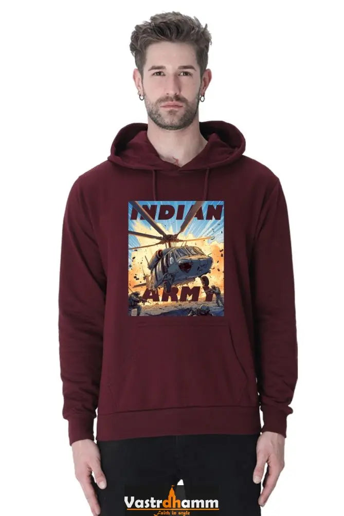 Blue Sky Defenders Indian Air Force. Hoodie Sweatshirt T-Shirts for Men Vastrdhamm