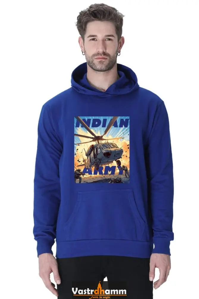 Blue Sky Defenders Indian Air Force. Hoodie Sweatshirt T-Shirts for Men Vastrdhamm