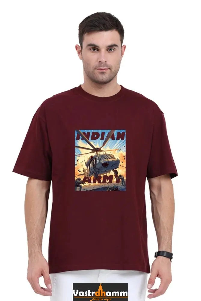 Blue Sky Defenders Indian Air Force. Oversized Classic T-Shirts  for Men Vastrdhamm