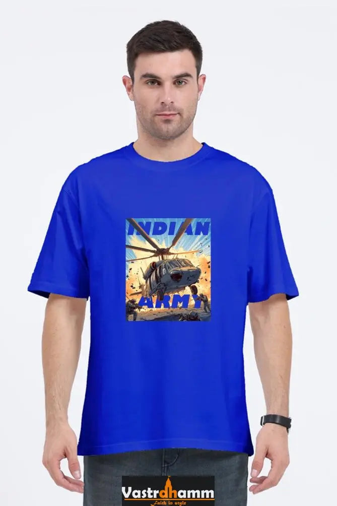 Blue Sky Defenders Indian Air Force. Oversized Classic T-Shirts  for Men Vastrdhamm