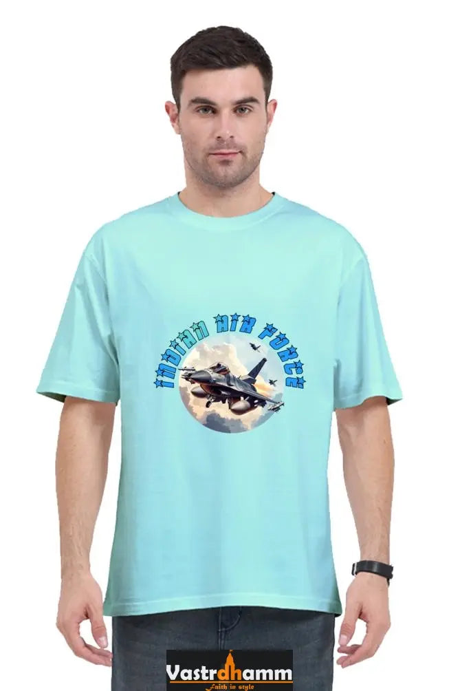 Blue Sky Defenders Indian Air Force. Oversized Classic T-Shirts  for Men Vastrdhamm