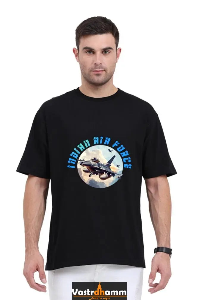 Blue Sky Defenders Indian Air Force. Oversized Classic T-Shirts  for Men Vastrdhamm