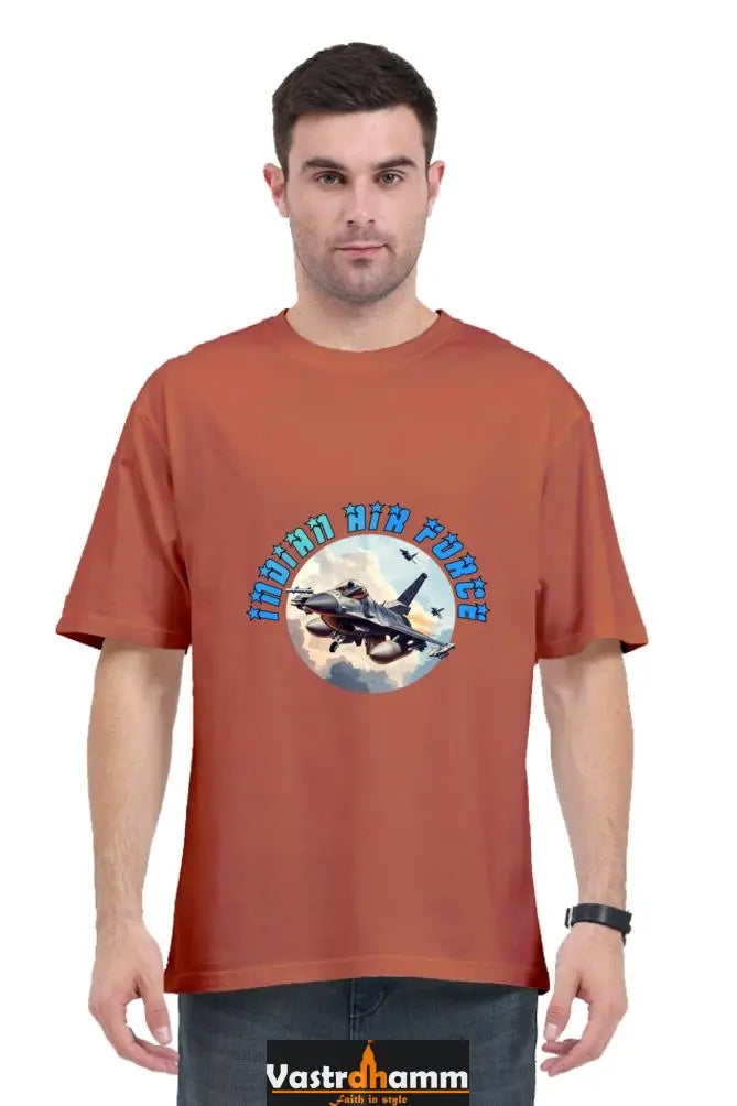 Blue Sky Defenders Indian Air Force. Oversized Classic T-Shirts  for Men Vastrdhamm