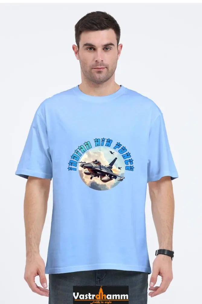 Blue Sky Defenders Indian Air Force. Oversized Classic T-Shirts  for Men Vastrdhamm