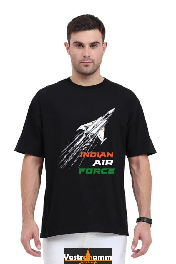 Blue Sky Defenders Indian Air Force. Oversized Classic T-Shirts  for Men Vastrdhamm