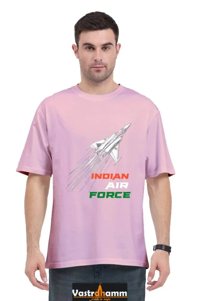 Blue Sky Defenders Indian Air Force. Oversized Classic T-Shirts  for Men Vastrdhamm