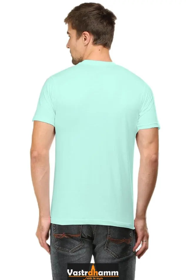 Blue Sky Defenders Indian Air Force. Round Neck Half Sleeve Classic T-Shirts for Men Vastrdhamm