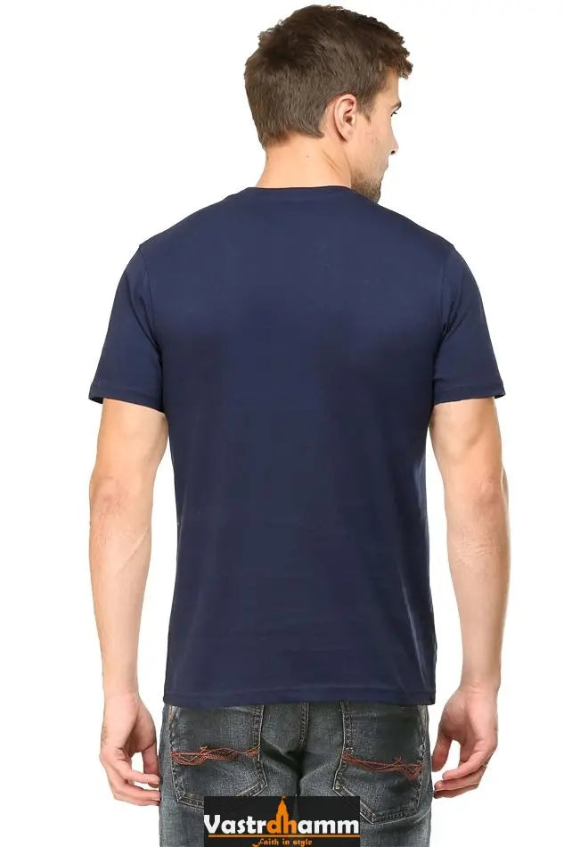 Blue Sky Defenders Indian Air Force. Round Neck Half Sleeve Classic T-Shirts for Men Vastrdhamm