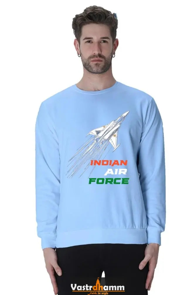 Blue Sky Defenders Indian Air Force. Sweatshirt T-Shirts for Men Vastrdhamm