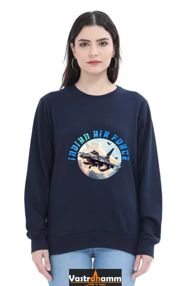 Blue Sky Defenders Indian Air Force. Sweatshirt T-Shirts for Women Vastrdhamm