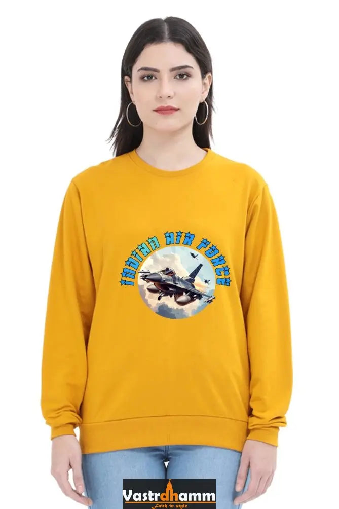 Blue Sky Defenders Indian Air Force. Sweatshirt T-Shirts for Women Vastrdhamm