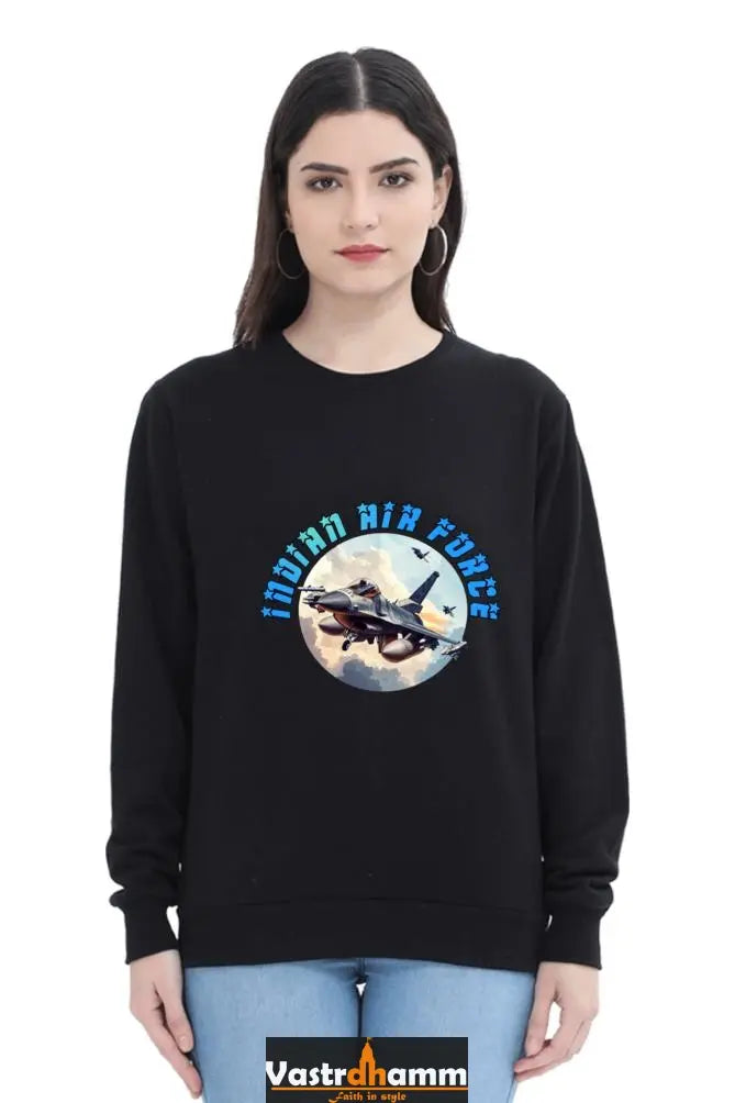 Blue Sky Defenders Indian Air Force. Sweatshirt T-Shirts for Women Vastrdhamm