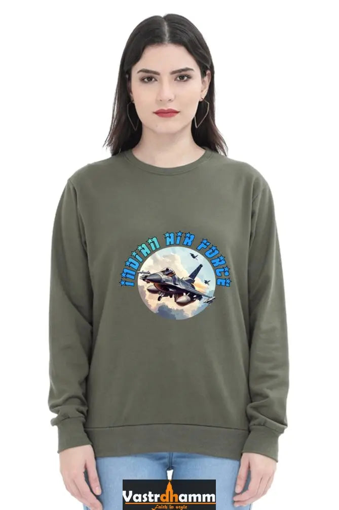 Blue Sky Defenders Indian Air Force. Sweatshirt T-Shirts for Women Vastrdhamm