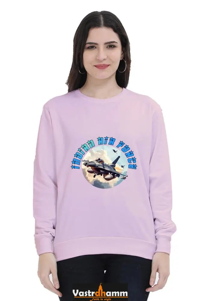 Blue Sky Defenders Indian Air Force. Sweatshirt T-Shirts for Women Vastrdhamm