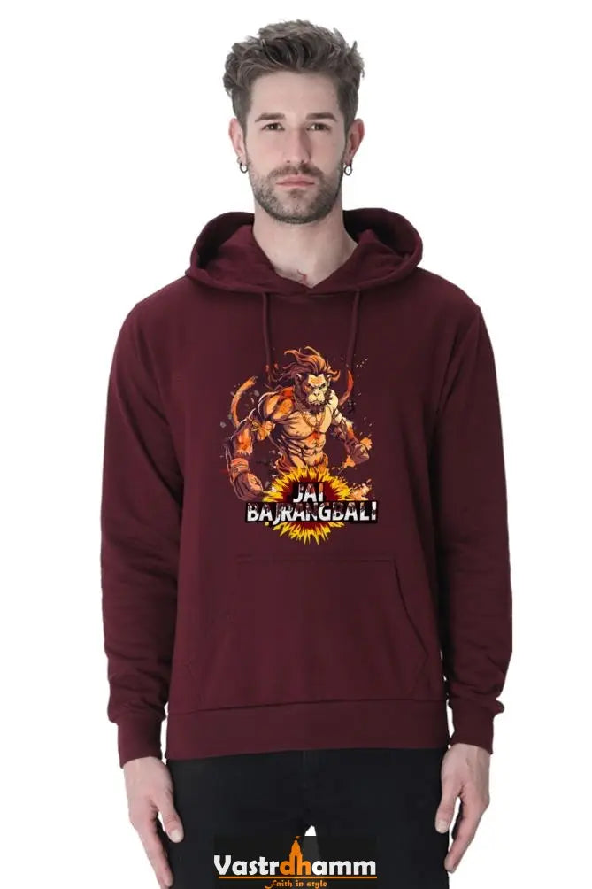 Brave Hanuman Ji Hoodie Sweatshirt Vastrdhamm