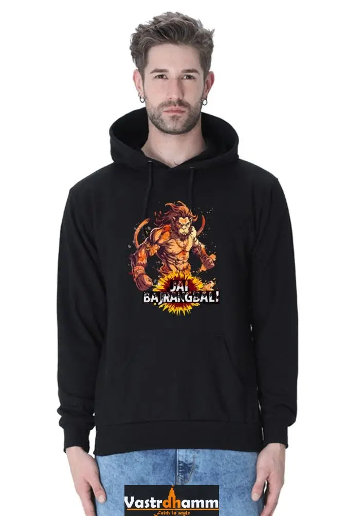 Brave Hanuman Ji Hoodie Sweatshirt Vastrdhamm