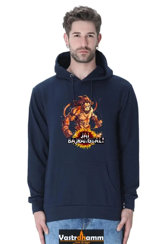 Brave Hanuman Ji Hoodie Sweatshirt Vastrdhamm