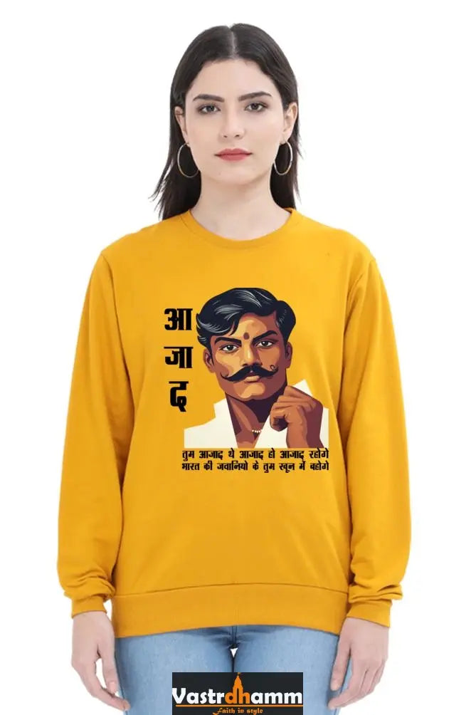 Chandra Shekhar Azad LegacySweatshirt T-Shirts for Women Vastrdhamm