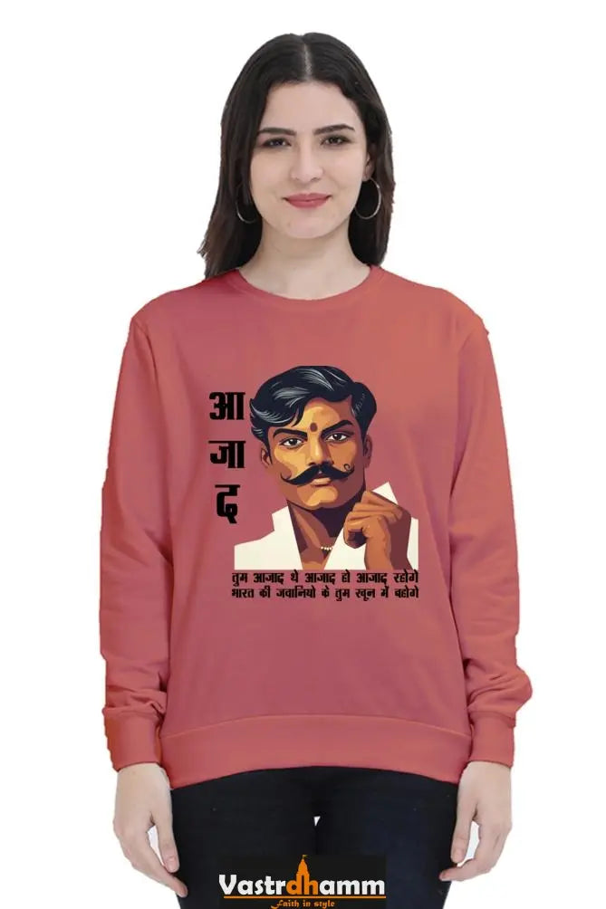 Chandra Shekhar Azad LegacySweatshirt T-Shirts for Women Vastrdhamm