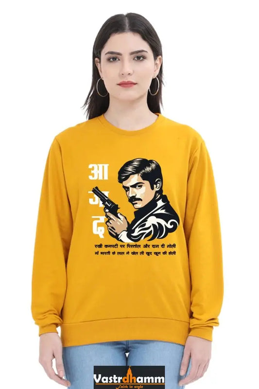 Chandra Shekhar Azad RevolutionSweatshirt T-Shirts for Women Vastrdhamm