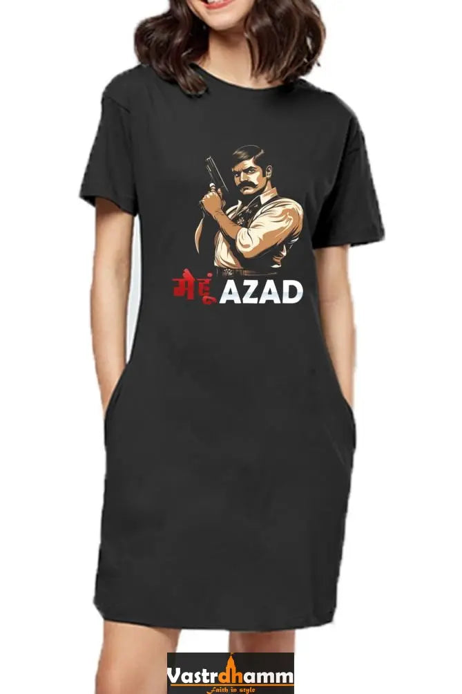 Chandra Shekhar Azad RevolutionT-Shirts Dress for Women Vastrdhamm