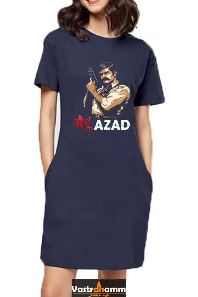 Chandra Shekhar Azad RevolutionT-Shirts Dress for Women Vastrdhamm