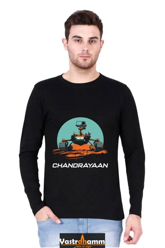 Chandrayaan Mission Explorer Round Neck Full Sleeve T-Shirts Vastrdhamm