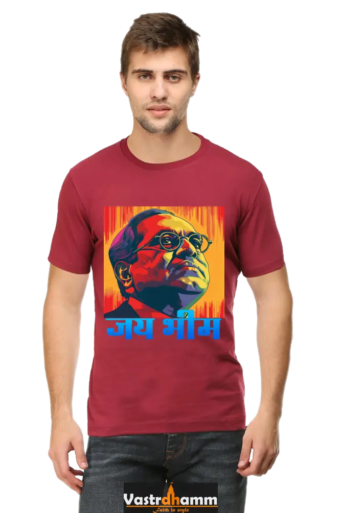 Constitution Maker Round Neck Half Sleeve Classic T-Shirts for Men Vastrdhamm