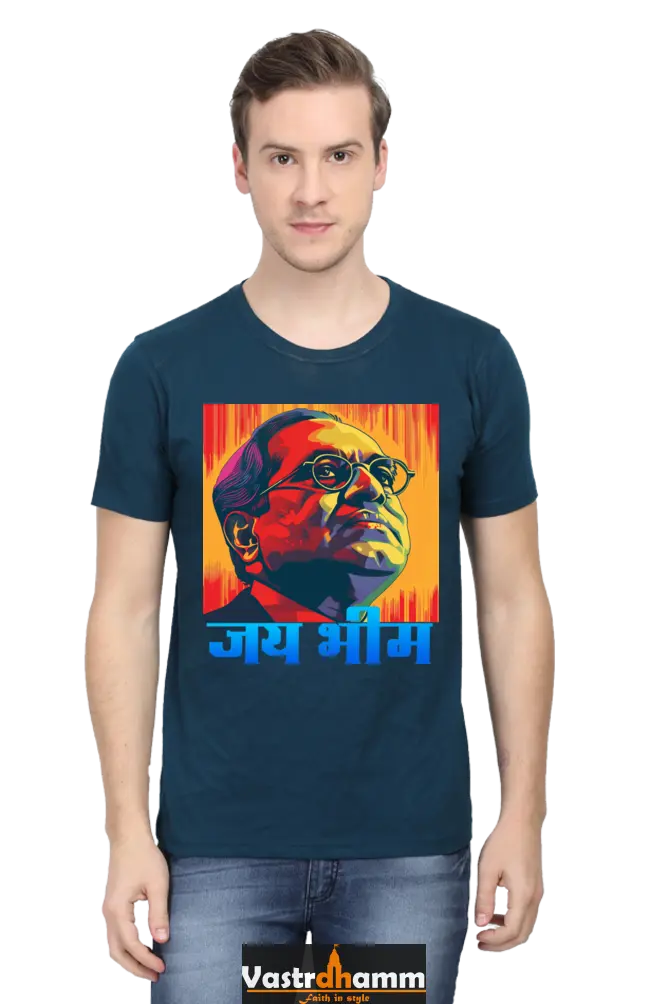 Constitution Maker Round Neck Half Sleeve Classic T-Shirts for Men Vastrdhamm