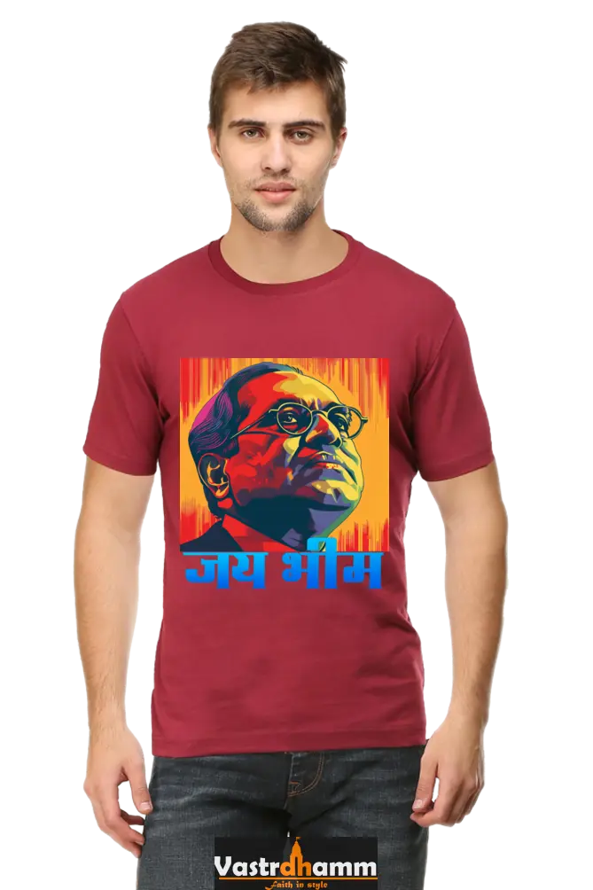 Constitution Maker Round Neck Half Sleeve Classic T-Shirts for Men Vastrdhamm