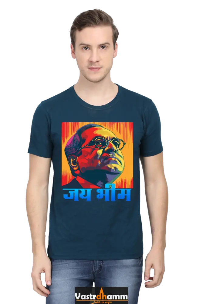 Constitution Maker Round Neck Half Sleeve Classic T-Shirts for Men Vastrdhamm