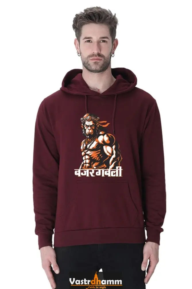 Courage Hanuman Ji Hoodie Sweatshirt Vastrdhamm