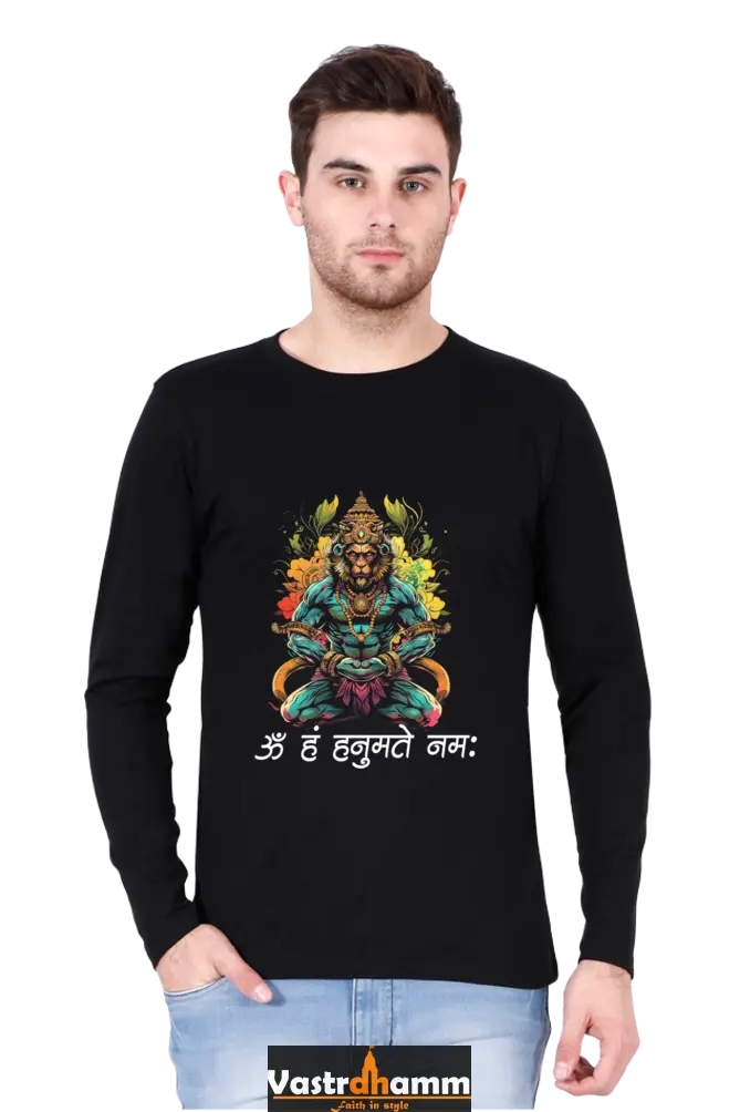 Courage Hanuman Ji Round Neck Full Sleeve Vastrdhamm