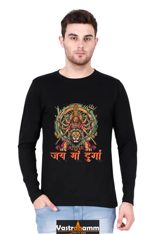 Courage Maa Durga Ji Round Neck Full Sleeve Vastrdhamm